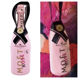 Moet & Chandon Rose Champagne ISOTHERM Thermal Carrying Case Suit Tie Pink Black